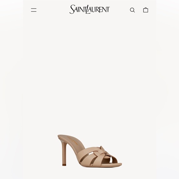 Saint Laurent Tribute leather sandal BRAND NEW 38 - Picture 1 of 9